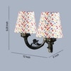 Devansh Metal Electric Wall Light in Antique Gold Colour with Multi Shade Count of 2 Lights