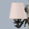 Devansh Metal Electric Wall Light in Antique Gold Colour with White Shade Count of 1 Light