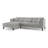 Lewis Sectional Sofa (Colour : Vapour Grey, Cushion : Hard, Seater : Left Aligned 3 Seater + Left Aligned Chaise)