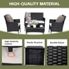 Carry Bird Wicker Patio Furniture Accessorie 4 Seater Sets In Black And White Colour