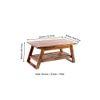 Alison Sheesham Wood Coffee Table In Teak Finish
