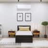 Hexa Engineered Wood Modern Single Bed With Headboard With Storage In Flower Wenge