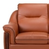 Russet 2 Seater Leatherette Sole in Cinnamon Brown Colour