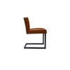 Elder Metal Dining Chair in Brown Colour