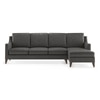Abbey Sectional Sofa (Colour : Steel, Cushion : Hard, Seater : Right Aligned 3 Seater + Right Aligned Chaise)