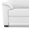 Farina 1 Seater Half Leather Sofa In Polaris