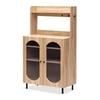 Stellar Multipurpose Storage Cabinet (Medium Size with Upper Shelf, Oak)