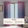 Stoa Paris Sheer Ombre Printed Long Door Curtain, Aesthetic Curtain with  Light Filtering Balcony, Set of 1 Parda, Sundowner Affair - Peach