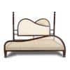 Arch Solid Wood Non Storage Queen Bed in Provincial Teak Finish