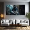 The Castle Decor Lord Shiva Wall Painting Wooden Framed 27x48 Inch (Style 15)