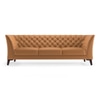Weston 3 Seater Half Leather Sofa in Mustard Colour