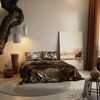 Stoa Paris 300TC UltrSatin Super King Bedsheet with 2 Pillow Covers Satin Super Moss Brown