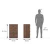 Ben Engineered Wood Chest of 4 Drawers in Classic Walnut Finish