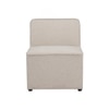 Scandinavian Traverse One Seater Sofa Matte Black Finish