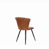 Rustic Metal Dining Chair in Brown Colour