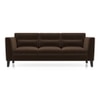 Lewis Sofa (Colour : Dark Earth, Cushion : Hard, Seater : 3+1+1)