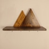 Solitaire Wooden Wall Shelf Organiser With Key Holders