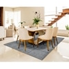 Zainab Gray Solid Hand-Tufted Wool 9X7 Feet Carpet