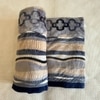 Mila Multicolor Abstract Wool Single Bed Blanket 350 Gsm