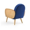 Holden Cane Accent Chair in Navy Blue Colour