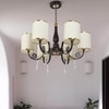 Eliante 6-Light Mild Steel Chandelier, Modern Ceiling Fixture For Living Room, Dining Room