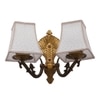 Eliante Cloth Shade Wall Lights Mild Steel & Fabric Material Antique & Cream Finish