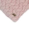 Criss Cross Pink Pearl Cotton Knitted Decorative Cushion Cover 12 x 20 Inches
