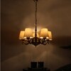 Devansh Gold Antique Wall Mounted Lamp With Off-White Cotton Shade
