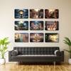 The Castle Decor Lord Krishna Radha Wall Art Set of 9