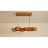 Hexa 36 Brown Wooden LED Hanging Lamp