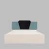 Nadi Engineered Wood Queen  Size Bed With Hydraulic Storage (Melamine Finish, White Colour)