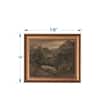 Artistry Brown Grey Printed Antique Scenery Drawing Canvas Wall Prints Set of 1 Multicolor Matte