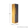 Hexa Red Wooden 1 Door Wardrobe with 2 Drawers and Hanging Space in Giant Wood and Slate Grey Colour