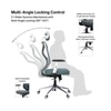 Butterfly High Back Ergonomic Mesh Office Chair in Grey Colour