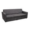Serene 3 Seater Sofa In Leatherette Grey Color