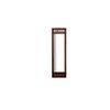 wodehouse solid wood mirror in brown colour