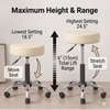 Zen Solid Wood Bar Stool (Rust Boucle Colour)