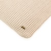 Moss Knit Pale Whisper Quilted Cotton Cushion Cover 20X20 Inches