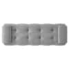 Melon Velvet 5 Feet Ottoman Bench in Grey  Color