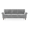 Oxford 3 Seater Fabric Sofa In Granite Weave Colour