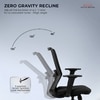Veritas Mid Back Mesh Office Chair in Black Colour
