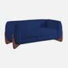 Amala Velvet 2 Seater Sofa in Navy Blue Colour
