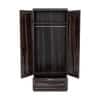 Dyson 2 Door 1 Drawer Sheesham Wood Wardrobe Cheris Walnut Finish