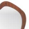 Oura Solid Wood Organic Wall Mirror in Teak Finish