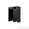 Hexa Red Multipurpose Storage Cabinet With 1 Drawer 1 Door in Flower Wenge Colour