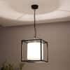 Hardy Industrial Single Light Cage Pendant in Black