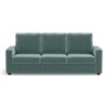 Apollo Compact Sofa Set (Colour : Dusty Turquoise Velvet, Cushion : Soft, Back Type : High Back, Seater : 3+1+1)