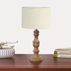 Devansh White Jute Table Lamp With  Wood Natural Base (7X17.5 Inches)-10