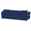 Daraco Velvet L shape 5 Seater Sofa in Navy Blue Color