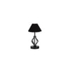 Makenna Black cotton Table lamp with Iron Base
